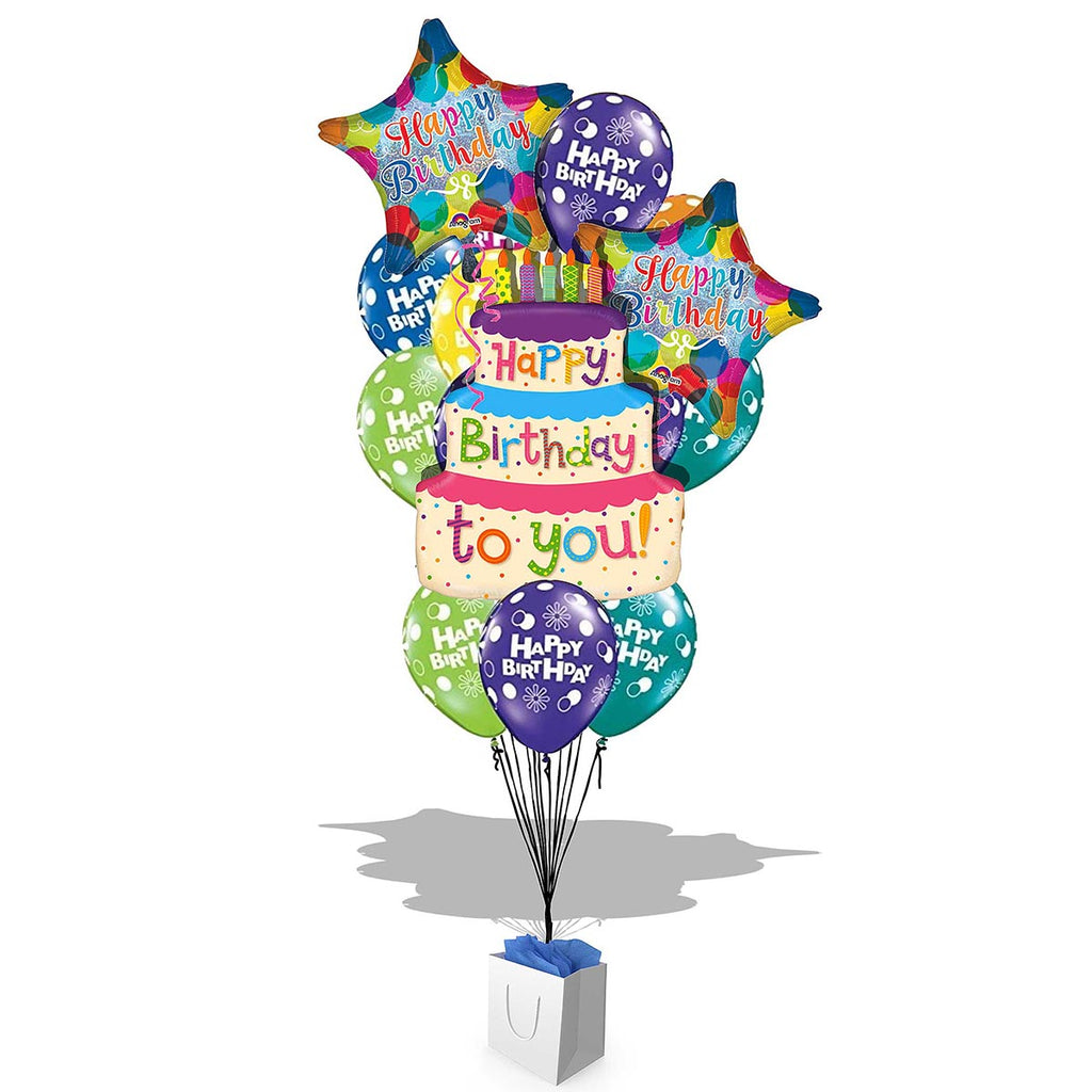 Balloon Bouquet, Birthday Cake, each