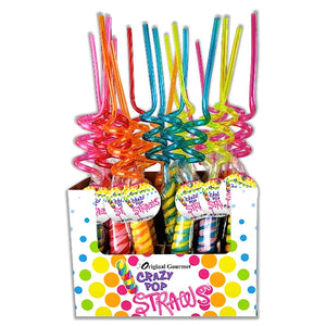 Crazy Pop-Straws, case of 20