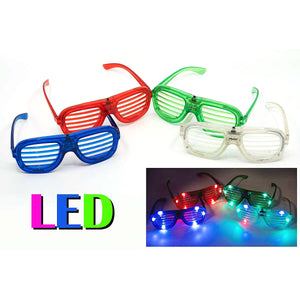 Light-Up Slotted Glasses, dozen