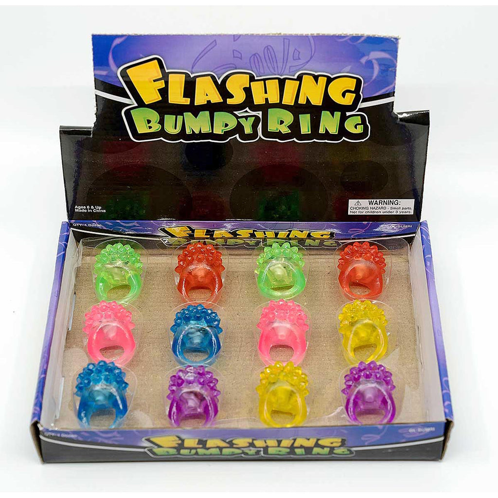 Light-Up Bumpy Rings, dozen