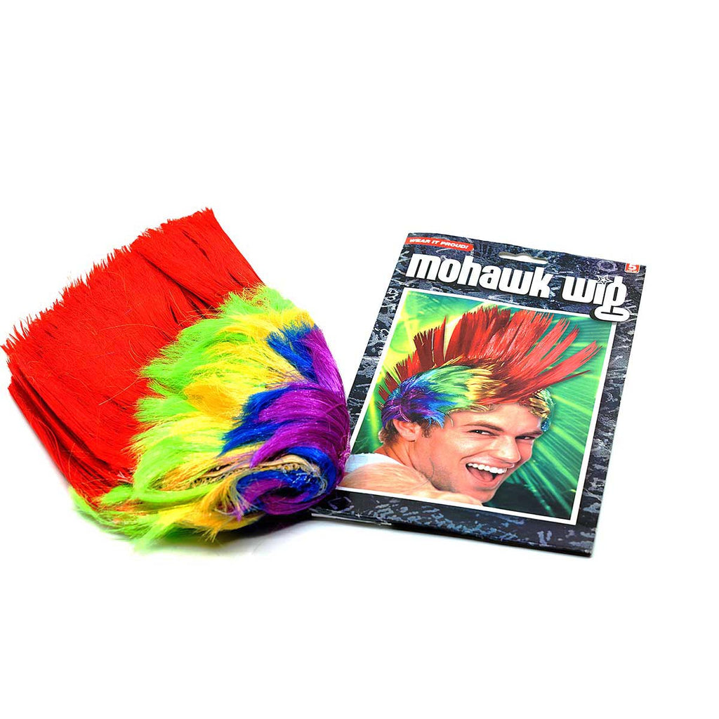 Wig, Rainbow Mohawk, dozen