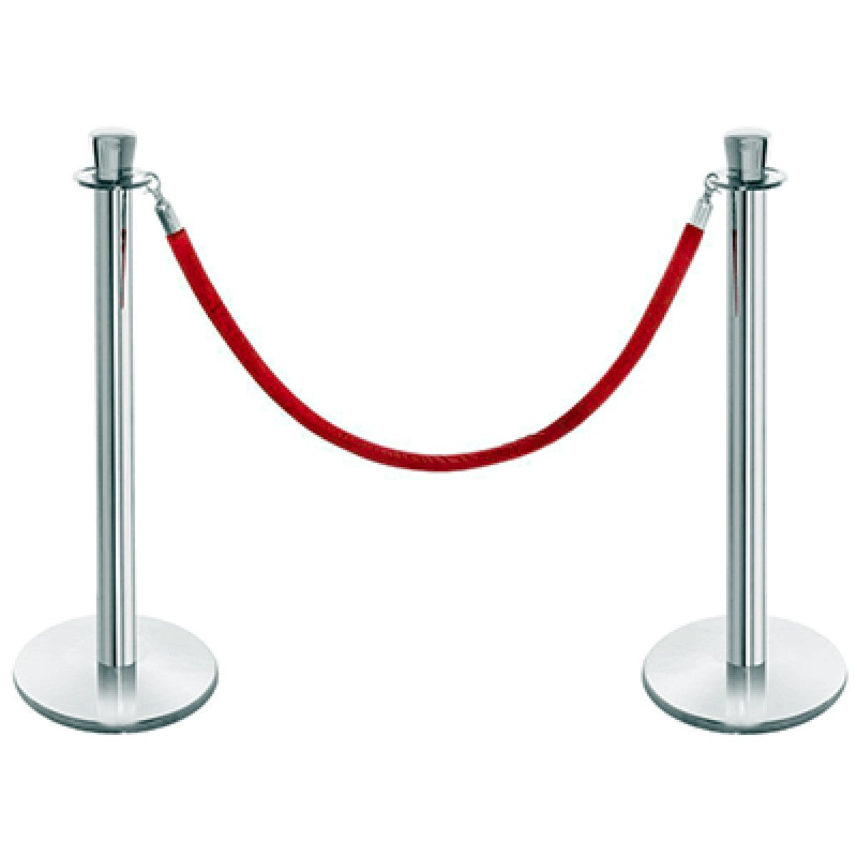 Red Rope, 6 Stanchions, 4 Ropes, Rental