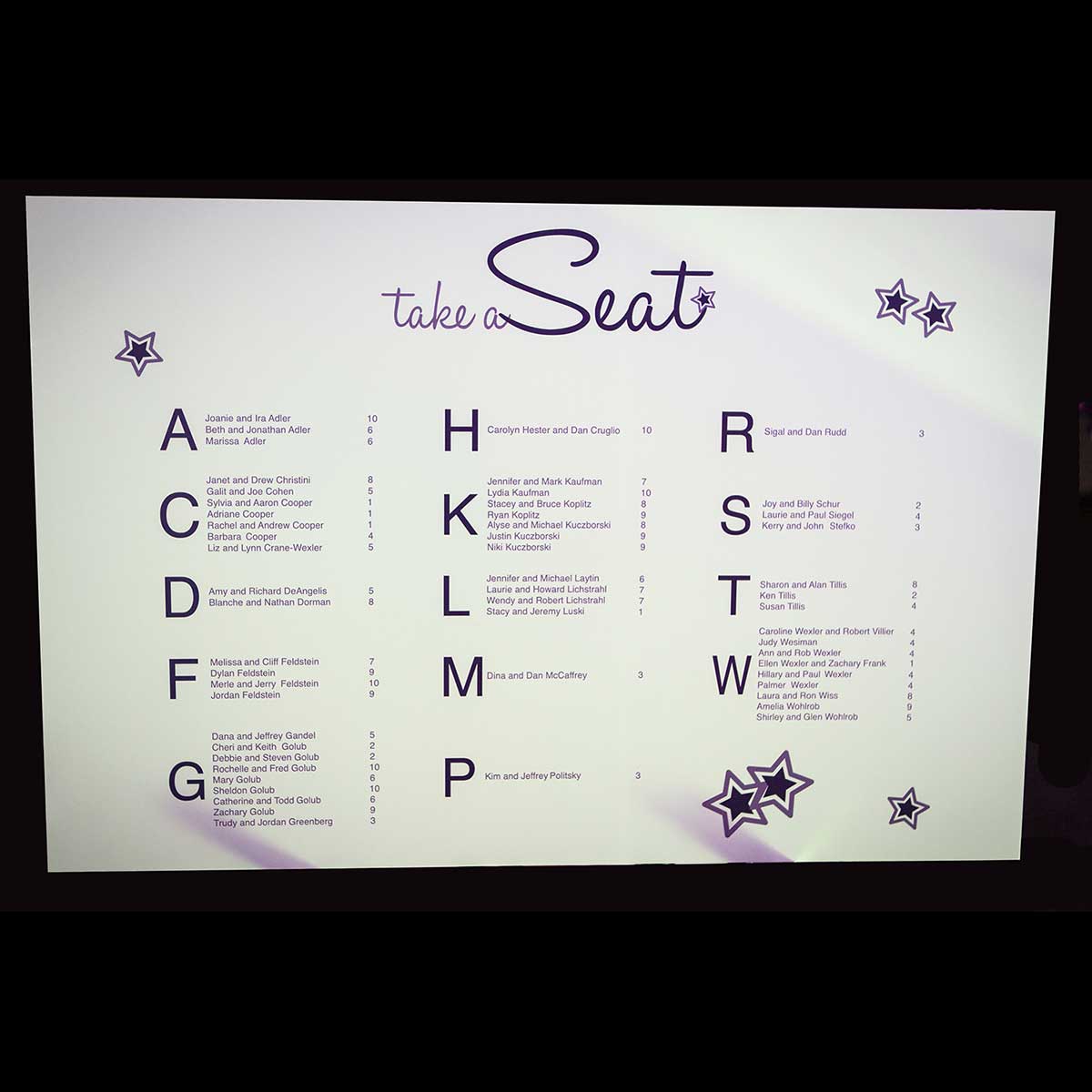 Seating Chart